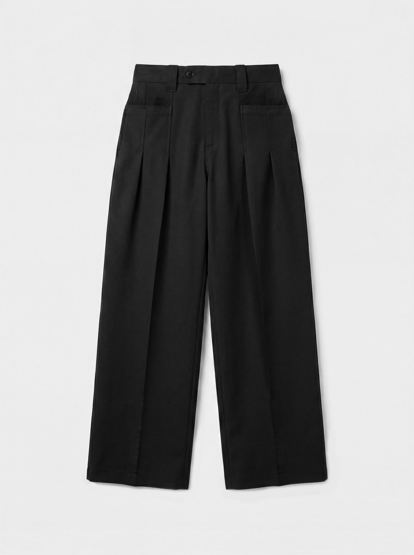 Modular Pleated_Trouser | Pure black